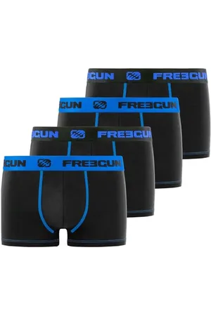 Freegun Męskie solidne Fg/sol/am/1/pk4 bielizna, , XXL