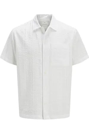 JACK & JONES Jprcceaston Seersucker S/S Shirt, , XXL