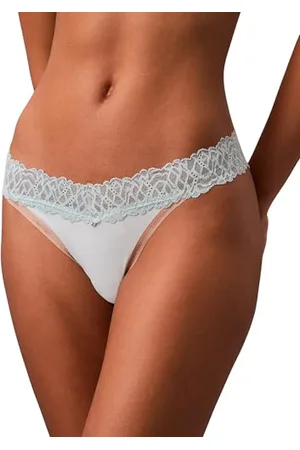 Calvin Klein Damskie stringi współrzędne 000QF7838E, niebieskie (Ether), M, , M