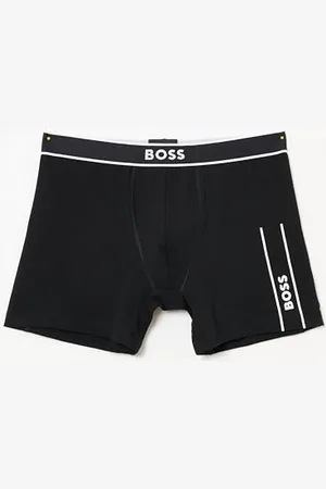 HUGO BOSS Bokserki męskie BoxerBr 24 logo, czarne 1, L, , L