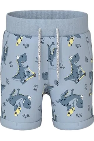 NAME IT Nmmvermo AOP Long SWE szorty chłopięce Unb F Noos, , 116
