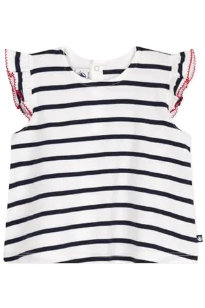 Petit Bateau Dziewczęca bluzka z krótkim rękawem, , 6 mesi