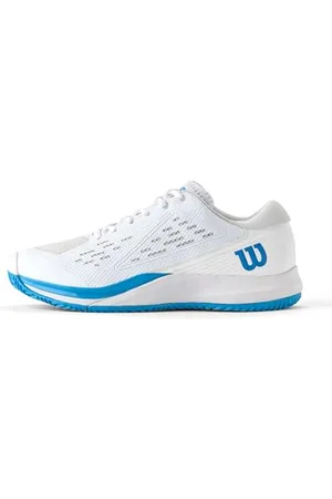 Wilson Męskie buty tenisowe Rush PRO ACE, białe/białe/niebieskie atomowe, 40 EU, , 42 EU