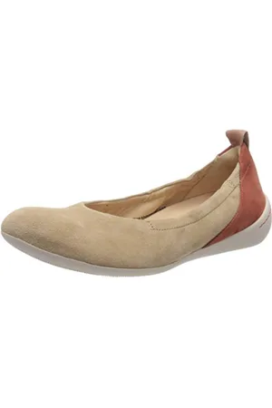 Think! Baleriny damskie 686210_cugal zamknięte, beżowy Nude Kombi 29, 38.5 EU