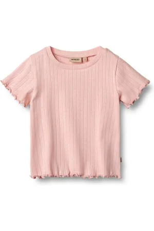 WHEAT Dziewczęca Rib S/S Irene GOTS certyfikat T-shirt, , 116