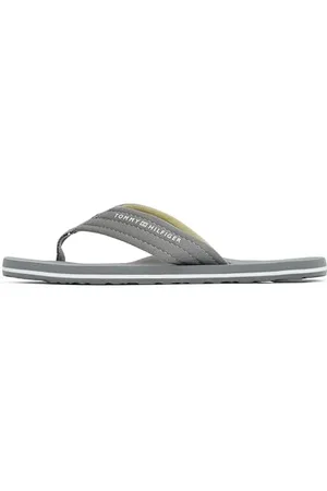 Tommy Hilfiger Męskie klapki HILFIGER NYC BEACH SANDAL, SZARE (uniwersalne szare), 44 EU, , 43 EU