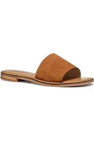 Geox Damskie sandały D MADDALUSIAC L Slide, Camel, 41 EU, , 41 EU