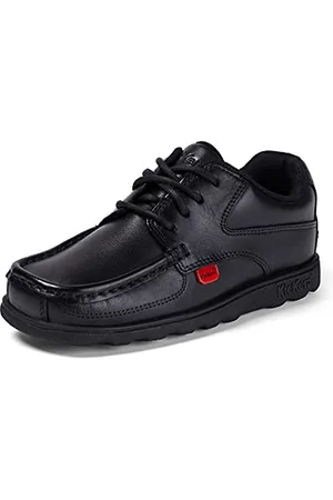 Kickers Fragma15 Lace MTO Lthr Jm Derbys chłopięce, czarny - - 35 EU
