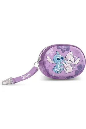 Disney Lilo and Stitch Stitch & Angel-Pill portmonetka, różowa, 12,5 x 9 cm, , Jeden rozmiar, Torebka na monety