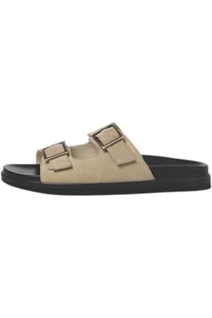 JACK & JONES Męskie sandały Jfwdallas Suede Buckle, Plaza Taupe, 41 EU, , 41 EU