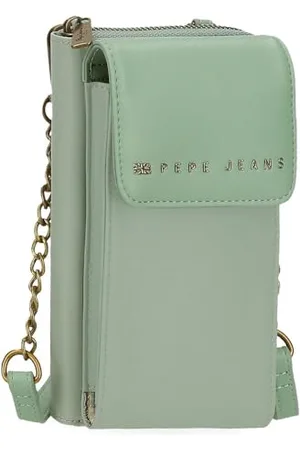 Pepe Jeans Morgan Torba na ramię Zielona 11x20x4 cm Poliester z Detalami ze Sztucznej Skóry by Joumma Bags, , Talla única, torba na ramię