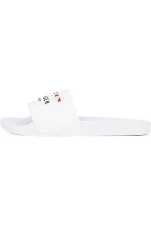 Tommy Hilfiger Męskie flagi HILFIGER BASEN SLIDE, BIAŁE (białe), 36,5 UK, , 40 EU