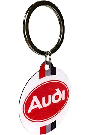 Nostalgic-Art Breloczek do kluczy w stylu retro, Ø 4 cm, logo Audi – pomysł na prezent dla fanów akcesoriów Audi, z metalu, design vintage, , Ø 4 cm, Retro