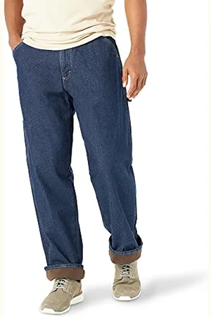 Wrangler Męskie spodnie stolarskie z podszewką z polaru, 38W / 30L