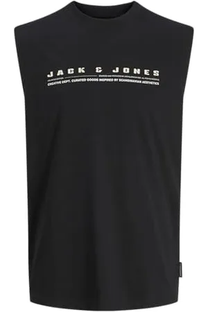 JACK & JONES Jcorecharge Front Branding Tank Top, , XXL