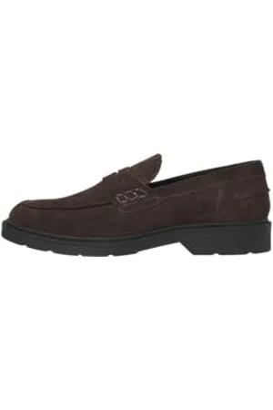 JACK & JONES Męskie buty Jfwdax Suede Loafer, Brown Stone, 41 EU, , 41 EU