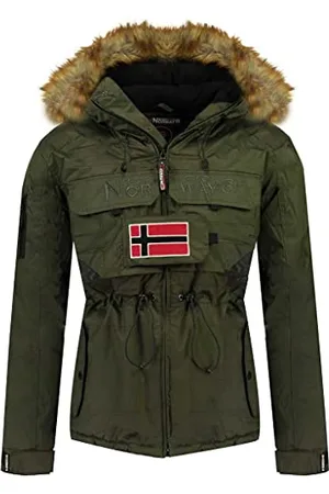 Geographical Norway Męska parka na ławkę, czarna, L, , S