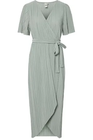 Y.A.S Olinda Ss Midi Wrap Dress S. Noos, , 42