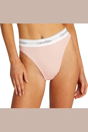 Calvin Klein Damska Tanga Z Wysokimi Nogami, Różowa, S, , S