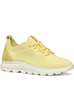 Geox Damskie buty sportowe D SPHERICA A, żółte , 38 EU, , 38 EU