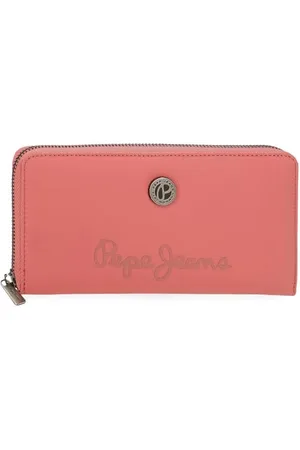 Pepe Jeans Corin Portfel z uchwytem na karty Różowy 19,5x10x2 cm Poliester i PU by Joumma Bags, , Talla única, Portfel z uchwytem na karty