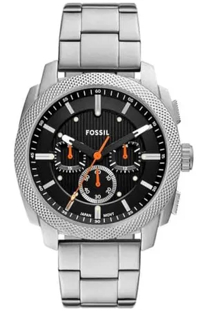 Fossil Męski analogowy zegarek kwarcowy z bransoletką ze stali nierdzewnej FS6095, srebro