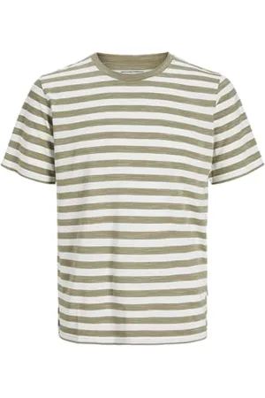 JACK & JONES Jorvarenna Stripe Tee SS Crew Neck, , XL