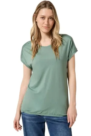 CECIL NOS Solid Deco Shoulder Shirt, , XXL