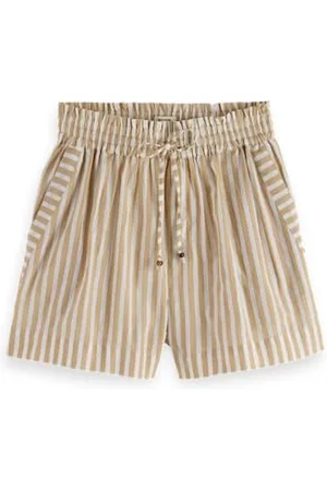 Scotch&Soda High Rise Lurex Stripe Printed Shorts, , S