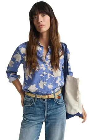 GANT REG FLORAL DRINT LEN SHIRT, , 36