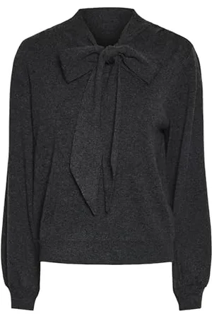 Y.A.S Assi Ls Bow Knit sweter S. Noos, , S