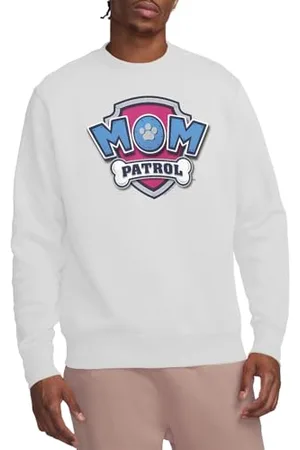 Paw Patrol Bluza unisex z odznaką patrolu matki na Dzień Matki, biała, XL, , XL