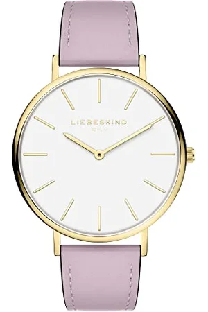 liebeskind Liebeskind Time & Jewel Damski analogowy zegarek kwarcowy ze skórzanym paskiem LT-0373-LQ, ó?te z?oto