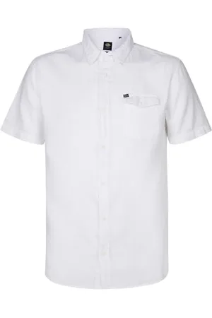 Petrol Industries INDUSTRIES Men Shirt Short Sleeve Uni M-1040-SIS443; Kolor: Bright White; Rozmiar: XXL, , XXL