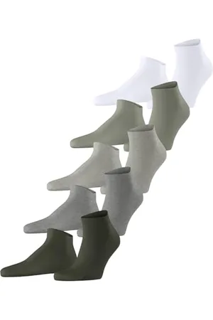 ESPRIT Mężczyźni Skarpety do trampek Solid-Mix Multipack M Sn Bawełna krótkie jednokolorowe 5 Pak, , 40-46
