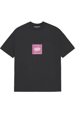 JACK & JONES Jcorecharge Front Print SS Crew Neck Fst, , XS