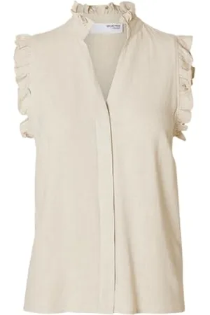 SELECTED Slfviva Sl Sun Ruffle Top Noos, , 38