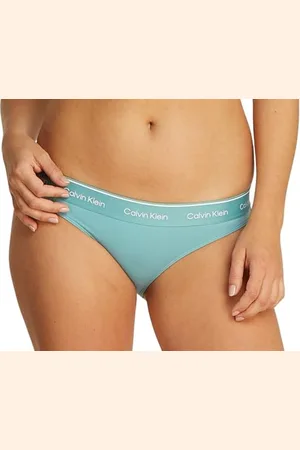 Calvin Klein Damskie figi BIKINI, zielone (słonowodne Aqua), S, , S