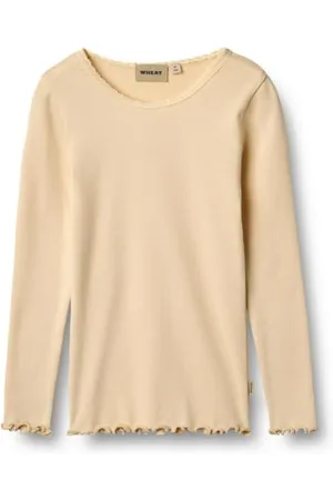 WHEAT Dziewczęca Rib koszulka z długim rękawem Reese Oeko-tex Standard, , 98