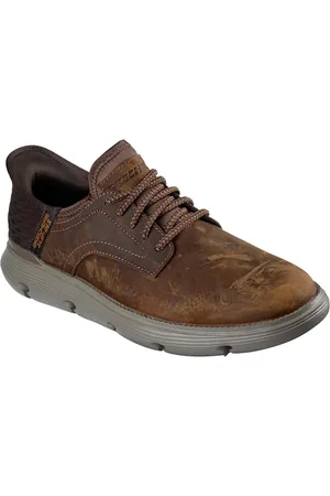 Skechers Garza Gervin buty męskie wsuwane, Brązowy, 11 Wide
