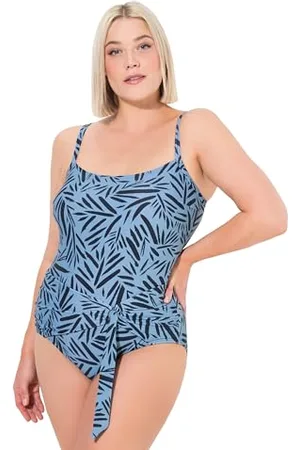 Ulla Popken Damski duży rozmiar, duże rozmiary, plus size, kostium kąpielowy, Lisa, Simple Safari, , 48
