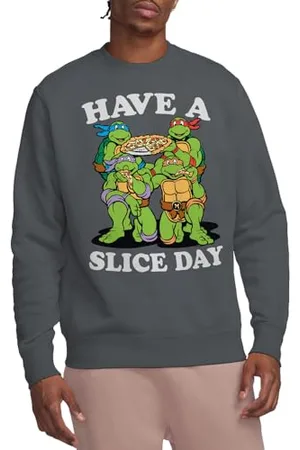 Teenage Mutant Ninja Turtles Bluza Tmnt Have A Slice Day Crew, grafitowa, L, , L