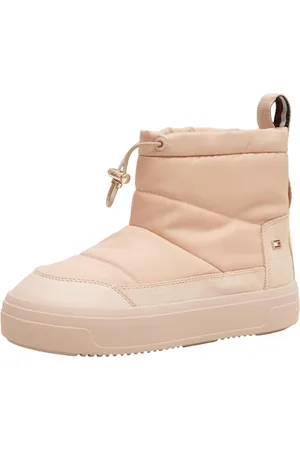 Tommy Hilfiger Damskie buty z flagą nylonową mini śnieżną (FW0FW08334) buty outdoorowe, różowe (Misty Blush), 7 UK, , 41 EU