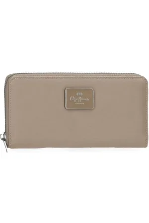 Pepe Jeans Christine Beżowy portfel 19,5 x 10 x 2 cm Poliester z detalami ze sztucznej skóry by Joumma Bags, , Talla única, aktówka