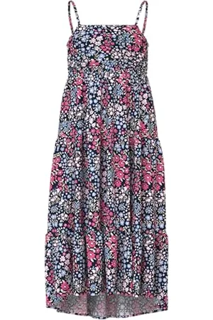 NAME IT Dziewczęca sukienka maxi z paskiem Nkfvinaya, , 152