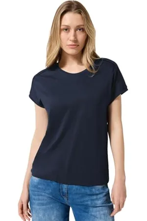CECIL NOS Solid Deco Shoulder Shirt, , XL