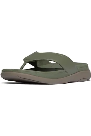FitFlop F-Mode GO męskie sandały na palce, zielone Safari, 45 EU, , 45 EU