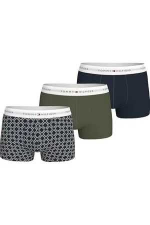 Tommy Hilfiger Męski nadruk 3P TRUNK UM0UM02768, szary, XL, Szary (Flaga Geo D Sky/Ut Olive/Dk N Navy), XL