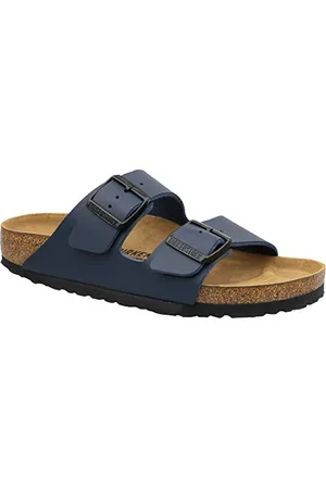 Birkenstock Classic Arizona Birko-Flor klapki dla dorosłych, uniseks, granatowy, 35 EU wąski