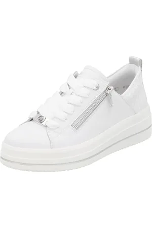 Remonte Damskie buty sportowe D1C08 Low, białe, 41 EU, , 41 EU